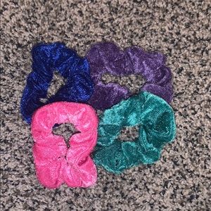 velvet scrunchie hair ties